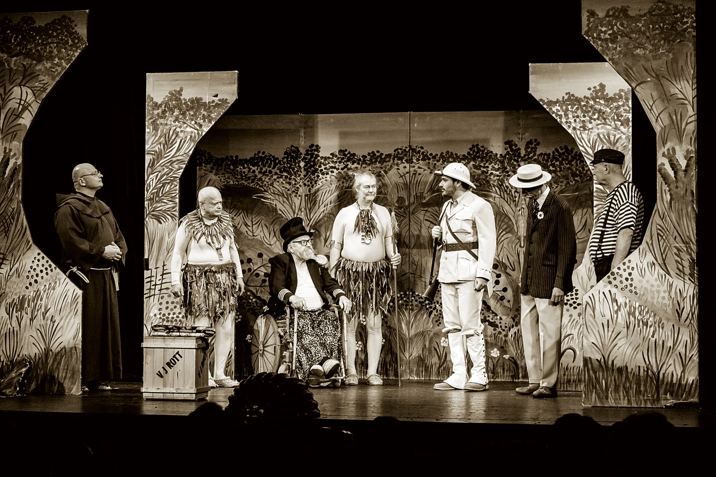 Scéna z inscenace Afrika